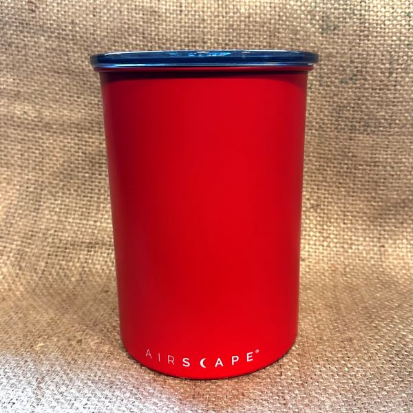 AirScape Kaffeebehälter Edelstahl Rot-matt, groß